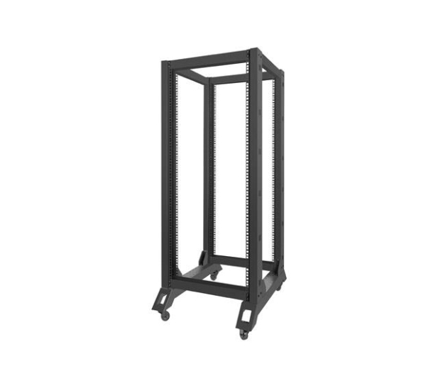 Lanberg Stojąca 19" 27U 600x800mm Open Rack (czarna) - 455670 - zdjęcie